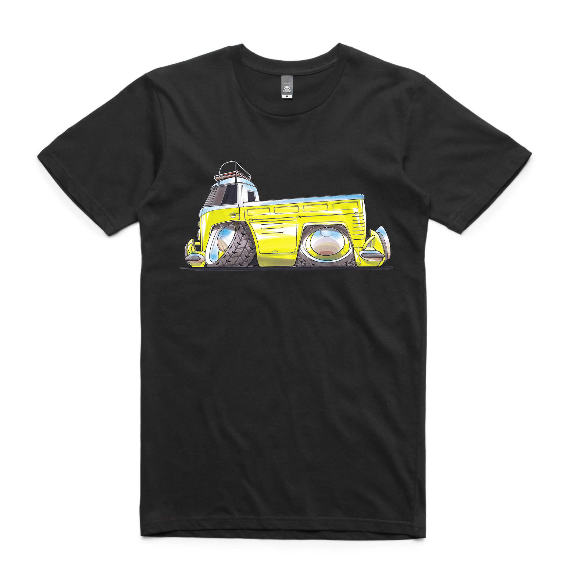 Volkswagen Kombi T-shirt Yellow - Mens - Koolcarz